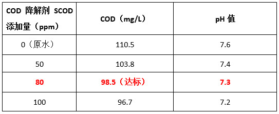 j9九游会cod降解剂投加实验